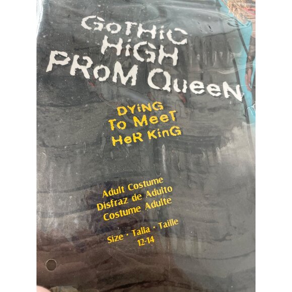 Gothic High Prom Queen Costume Size 12-14 Disguise Deceptions Halloween NEW - Picture 6 of 8